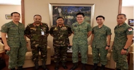 সিঙ্গাপুরে দুর্যোগ ব্যবস্থাপনা অনুশীলন পর্যবেক্ষণে সেনাপ্রধান