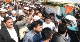 শোলাকিয়া সৈয়দ আশরাফের জানাজায় জনতার ঢল