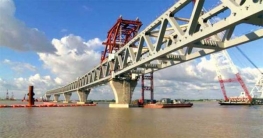 পদ্মা সেতুর ১৩৫০ মিটার দৃশ্যমান