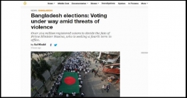 আন্তর্জাতিক গণমাধ্যমে বাংলাদেশের নির্বাচন
