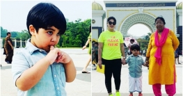ছেলেকে নিয়ে বিদেশে ঘুরছেন অপু বিশ্বাস