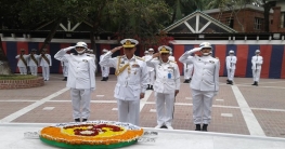 বঙ্গবন্ধুর সমাধিতে শ্রদ্ধা জানালেন নৌবাহিনীর প্রধান