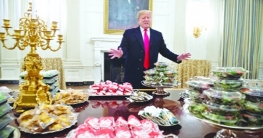 পকেটের পয়সায় অতিথি খাওয়ালেন ট্রাম্প