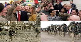 রীতিভঙ্গ করে ট্রাম্পের আচমকা সফর, উত্তাল ইরাক