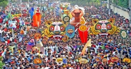 কোন রাস্তায় মঙ্গল শোভাযাত্রা?