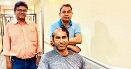 মোশাররফ রুবেলকে দেখতে মাউন্ট এলিজাবেথ হাসপাতালে অর্থমন্ত্রী