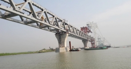 পদ্মা সেতুর ১৬৫০ মিটার দৃশ্যমান