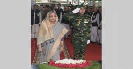 বঙ্গবন্ধুর প্রতিকৃতিতে প্রধানমন্ত্রীর শ্রদ্ধা