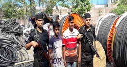 কোটি টাকার বিদ্যুতের চোরাই ক্যাবলসহ গ্রেফতার ২