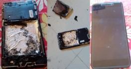 সাংবাদিকের হাতে বিস্ফোরিত শাওমি মোবাইল