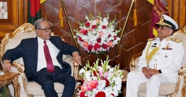 রাষ্ট্রপতির সঙ্গে বিদায়ী সাক্ষাৎ করলেন নৌবাহিনী প্রধান