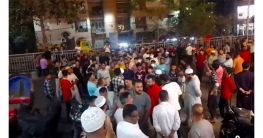 চাঁদাবাজির প্রতিবাদে আদাবর থানা ঘেরাও চাঁদাবাজির প্রতিবাদে আদাবর থানা ঘেরাও