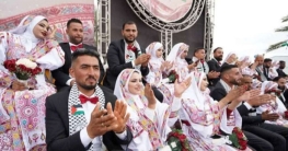 গাজায় গণবিয়ে: যুদ্ধের ছায়ায় ১৫০ দম্পতির নতুন জীবনের স্বপ্ন