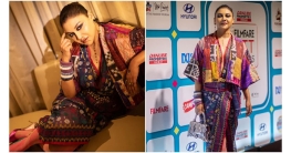 এভাবেও জামদানি উপস্থাপন করা যায়!