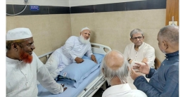 জামায়াত আমিরকে দেখতে হাসপাতালে বিএনপি মহাসচিব