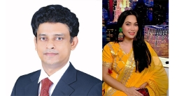 জ্যামাইকা থিয়েটারের সভাপতি বাবুল ও সেক্রেটারি নাজিয়া জাহান