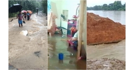 মুহুরী নদীর বাঁধ ভেঙে প্লাবিত ১৫ গ্রাম