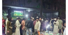 ওসমান হাদির কবর দেখতে মানুষের ভিড়, রাতভর প্রহরায় থাকবে পুলিশ