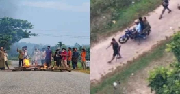 সাজেক সড়কে অবরোধ অব্যাহত, মাটিরাঙ্গায় অস্ত্র নিয়ে মহড়া