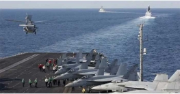 মধ্যপ্রাচ্যে মার্কিন রণতরি মোতায়েন