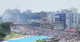 উত্তরায় আন্দোলনকারীদের সঙ্গে পুলিশ-র‍্যাবের সংঘর্ষ